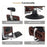 BarberPub Medieval Retro Barber Chair With Heavy Duty Pump, All Purpose Reclining Adjustable Swivel Hair Styling Equipment for Home, Salon Spa and Barbershop 5931