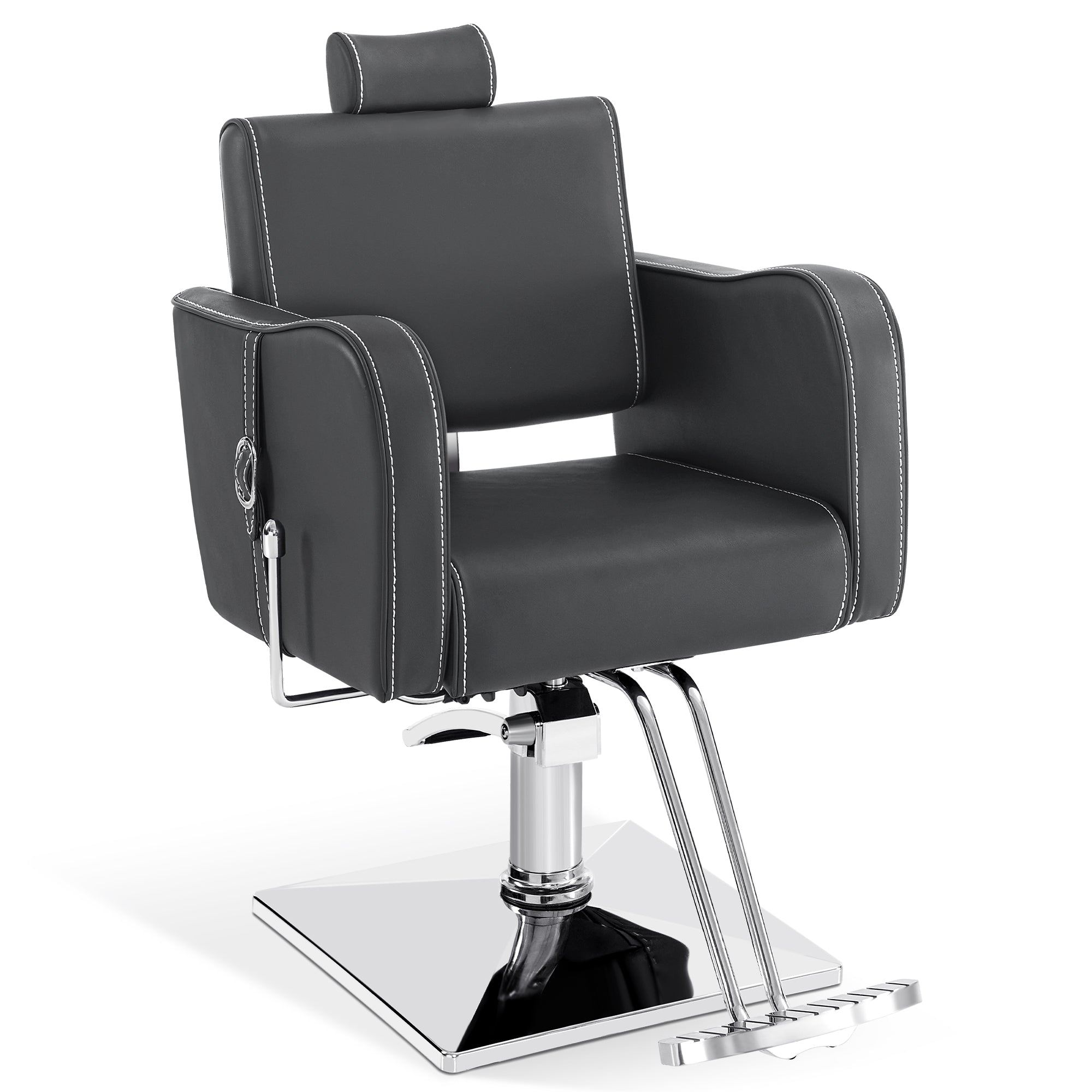 BarberPub Reclining Hydraulic Barber Chair, Spa Salon Styling Chairs for Barbershop 3124