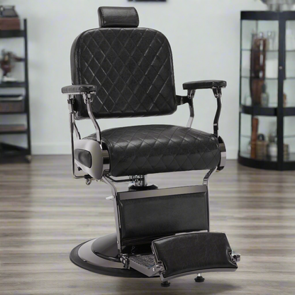 BarberPub All Purpose Barber Chair With Headrest, Reclining Swivel Salon Chair 9453