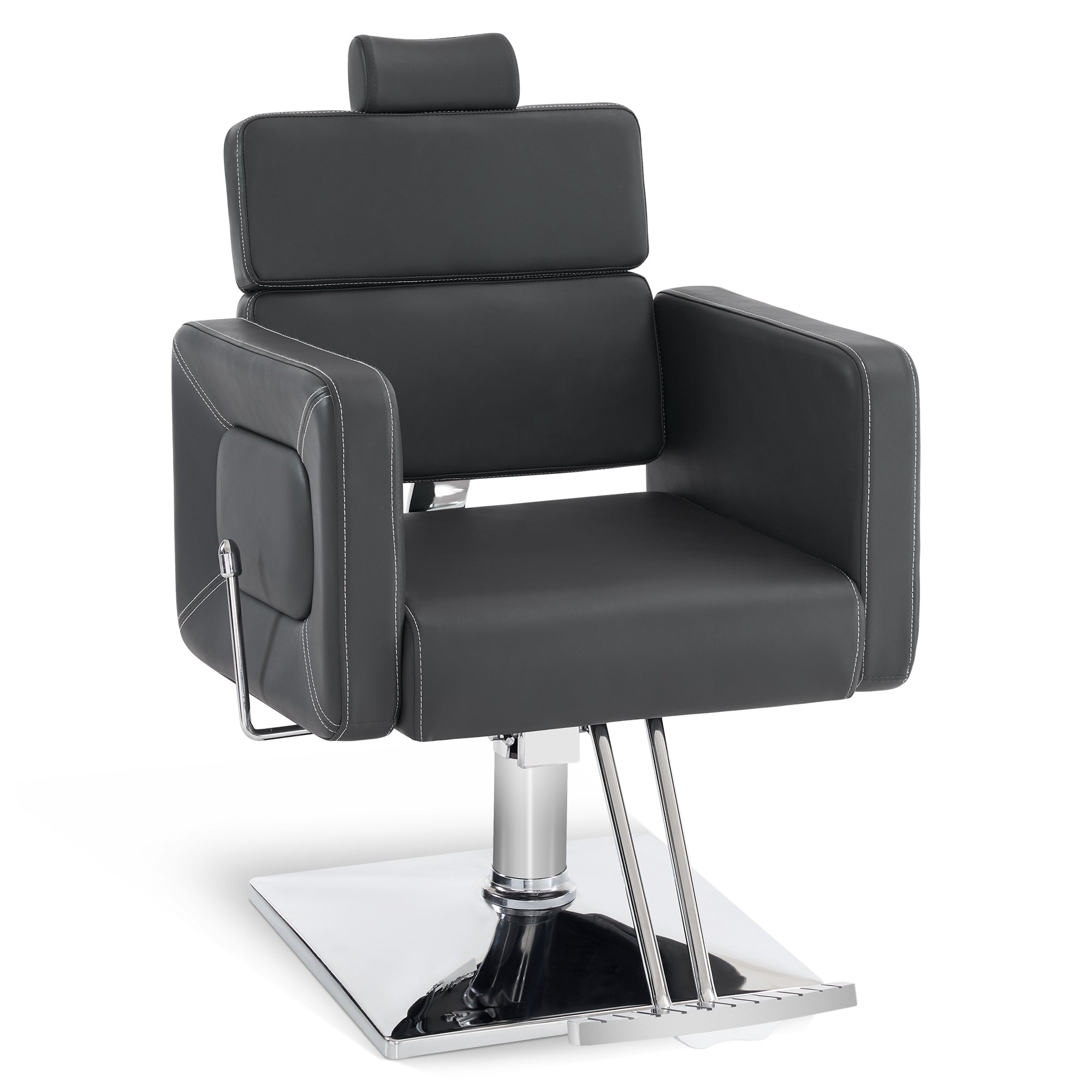 BarberPub Barber Chair, Reclining Hydraulic Salon Chair for Barbershop 2065