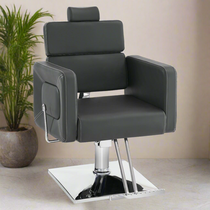 BarberPub Barber Chair, Reclining Hydraulic Salon Chair for Barbershop 2065