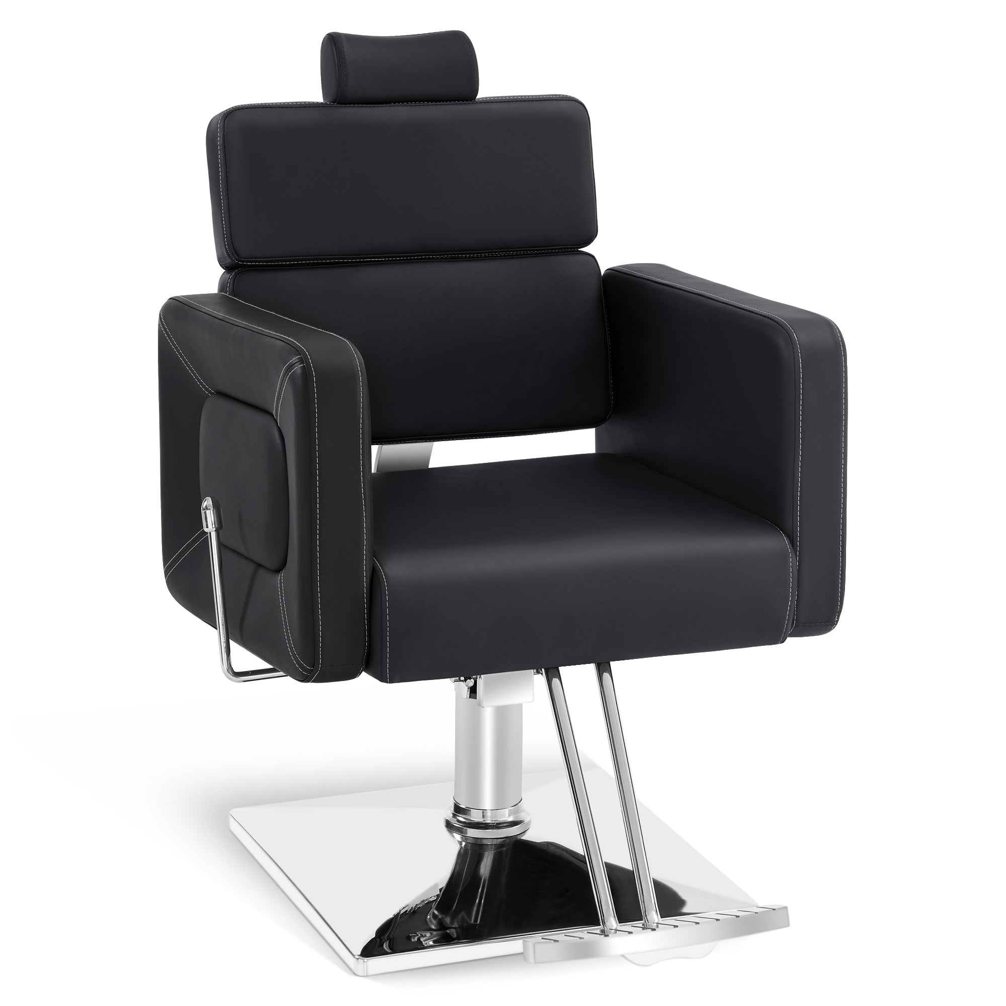 BarberPub Barber Chair, Reclining Hydraulic Salon Chair for Barbershop 2065