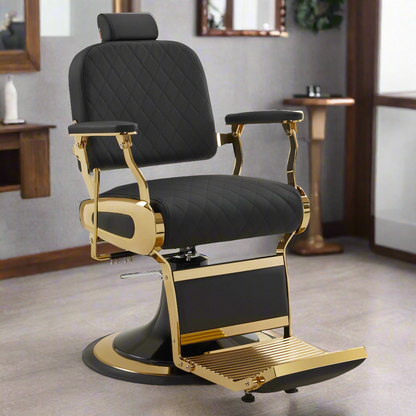 BarberPub All Purpose Barber Chair With Headrest, Reclining Swivel Salon Chair 9453