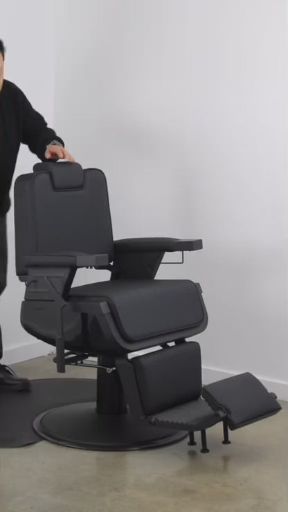 BarberPub All Purpose Barber Chair, Reclining Hydraulic Salon Chair with Headrest 3819
