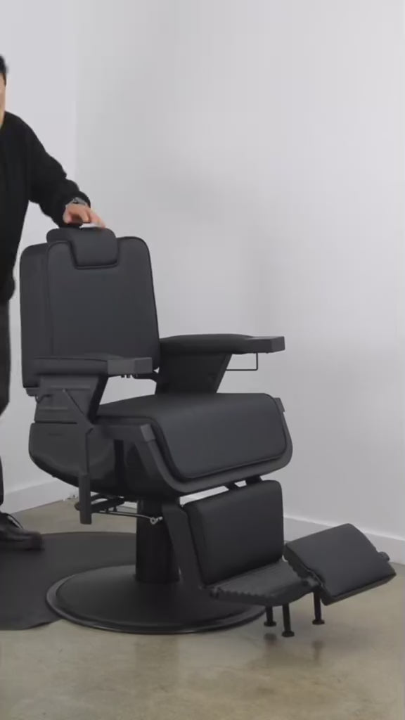 BarberPub All Purpose Barber Chair, Reclining Hydraulic Salon Chair with Headrest 3819