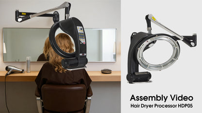 950W Professional Salon Wall Mounted Hair Dryer Processor with Swing Arm HDP05
