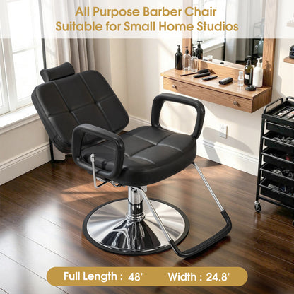 BarberPub All Purpose Hydraulic Barber Chair Salon Beauty Spa Chair Shampoo Recliner 2059