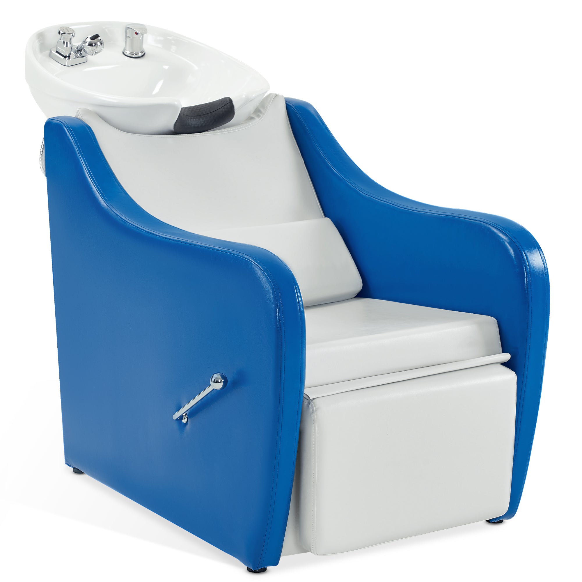 BarberPub Backwash Salon Shampoo Chair, Ceramic Shampoo Bowl for Barbershop 9090