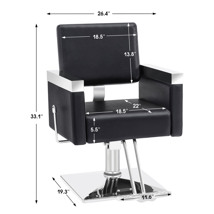 BarberPub Classic Hydraulic Barber Chair Salon Spa Styling Equipment 3021