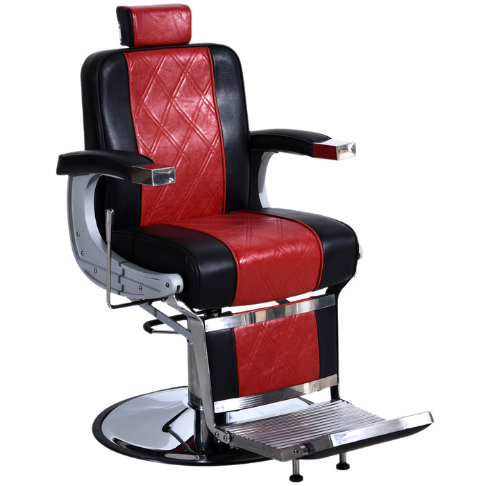 BarberPub Heavy Duty Metal Vintage Barber Chair All Purpose Hydraulic Recline Salon Beauty Spa Styling Equipment 3815