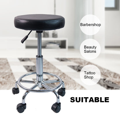 BarberPub Adjustable Hydraulic Rolling Swivel Salon Stool Chair Tattoo Massage 6003