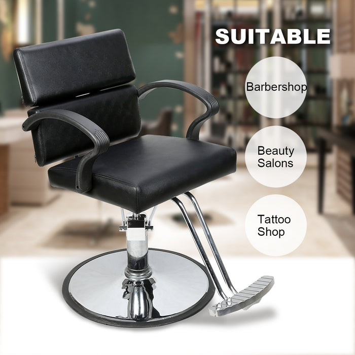 BarberPub Classic Hydraulic Barber Chair Salon Beauty Spa Styling Chair 1039 Black