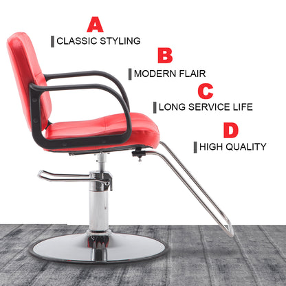 BarberPub Classic Hydraulic Salon Chair, Salon Beauty Spa Styling Chair 8837