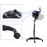 BarberPub Professional Adjustable Hooded Floor Hair Bonnet Dryer Stand Up Rolling Base w/Wheels  VHD08