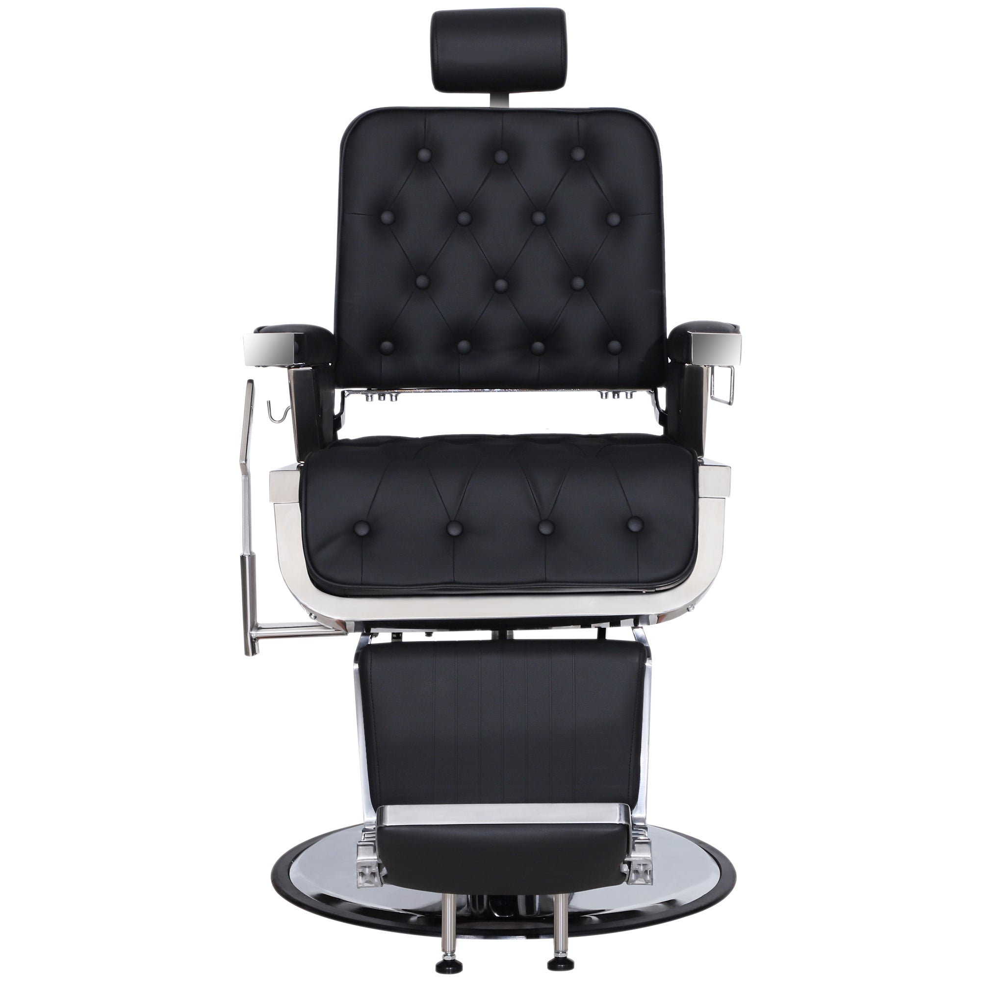 BarberPub Reclining Barber Chair, Heavy Duty Hydraulic Salon Chair for BarberShop 3833