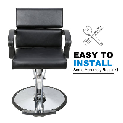 BarberPub Classic Salon Chair, Hydraulic Barber Chair for Hair Stylist 1039