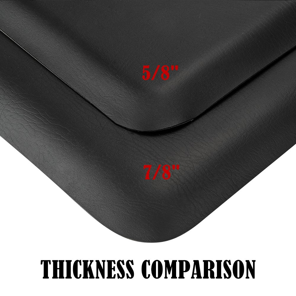 BarberPub 3x5 ft Salon Floor Mat Barber Floor Anti Fatigue Mat Rectangle 7/8'' Thick 0045