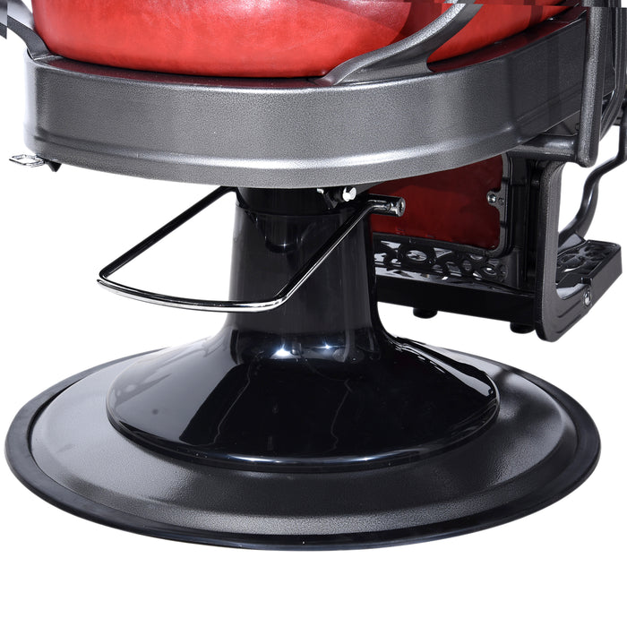 BarberPub Heavy Duty Vintage Barber Chair All Purpose Hydraulic Recline Salon Beauty Spa Equipment 3850