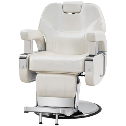 BarberPub Reclining Barber Chair, All Purpose Hydraulic Salon Chair for Barbershop 9206