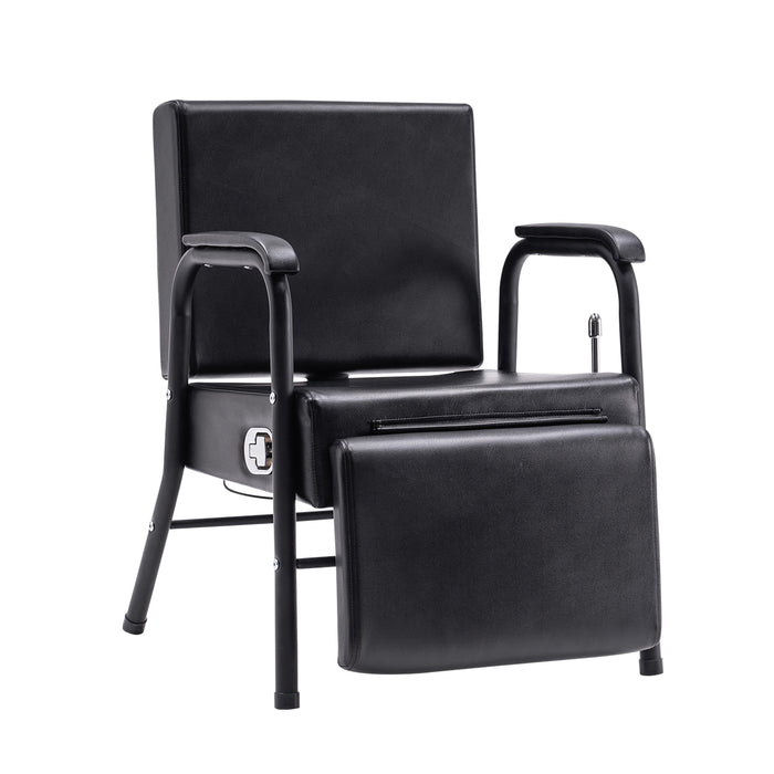 BarberPub Reclining shampoo chair lounge chair with footrest for hair stylist salon spa equipment 6154-8145