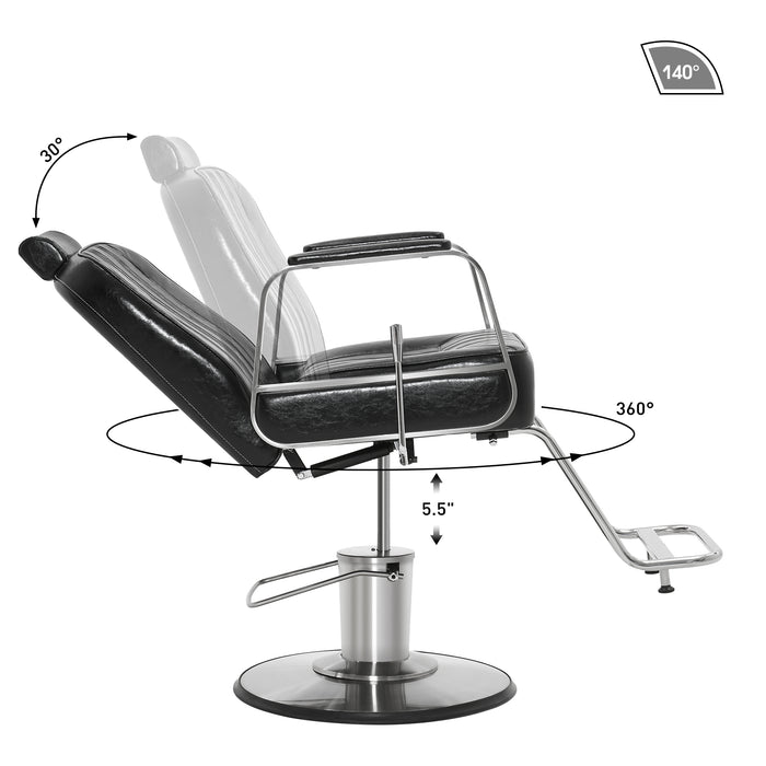 BarberPub Salon Chair for Hair Stylist, All Purpose Hydraulic Barber Styling Chair, Beauty Spa Equipment 8548