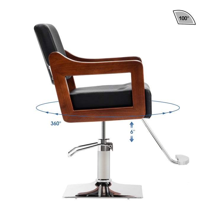 BarberPub Salon Chair for Hair Stylist, Classic Hydraulic Barber Styling Chair, Beauty Spa Equipment 8812