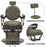 BarberPub Vintage Barber Chair Heavy Duty Metal Frame All Purpose Hydraulic Recline Salon Beauty Spa Equipment 2947