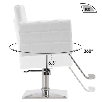 BarberPub Styling Salon Chair for Hair Stylist, Hydraulic Home Salon Chair 8821