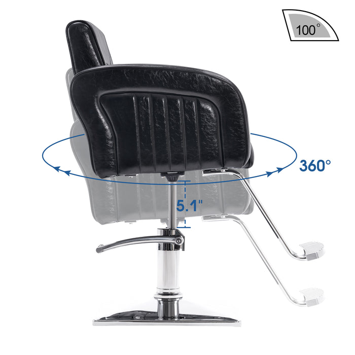 BarberPub Salon Chair for Hair Stylist, All Purpose Hydraulic Barber Styling Chair, Beauty Spa Equipment 8538