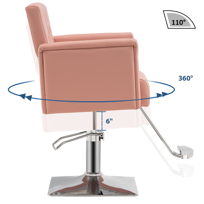 BarberPub Salon Chair for Hair Stylist,Classic Hydraulic Barber Styling Chair,Beauty Spa Salon Equipment 8811
