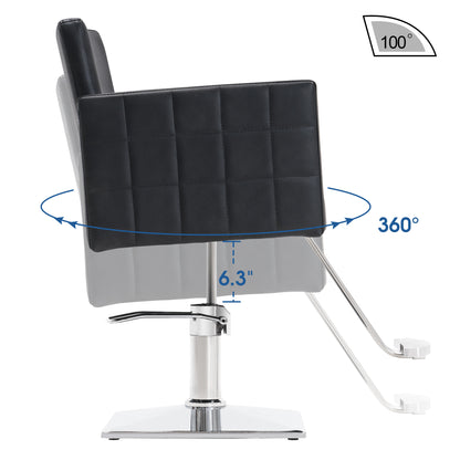 BarberPub Styling Salon Chair for Hair Stylist, Hydraulic Home Salon Chair 8821