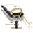 BarberPub Luxurious Barber Chair Metal Hydraulic Recline Beauty Spa Styling Equipment 3078