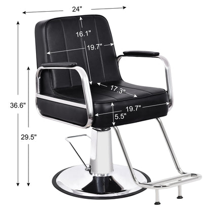 BarberPub Hydraulic Barber Chair, Hair Spa Beauty Salon Styling Equipment 3128