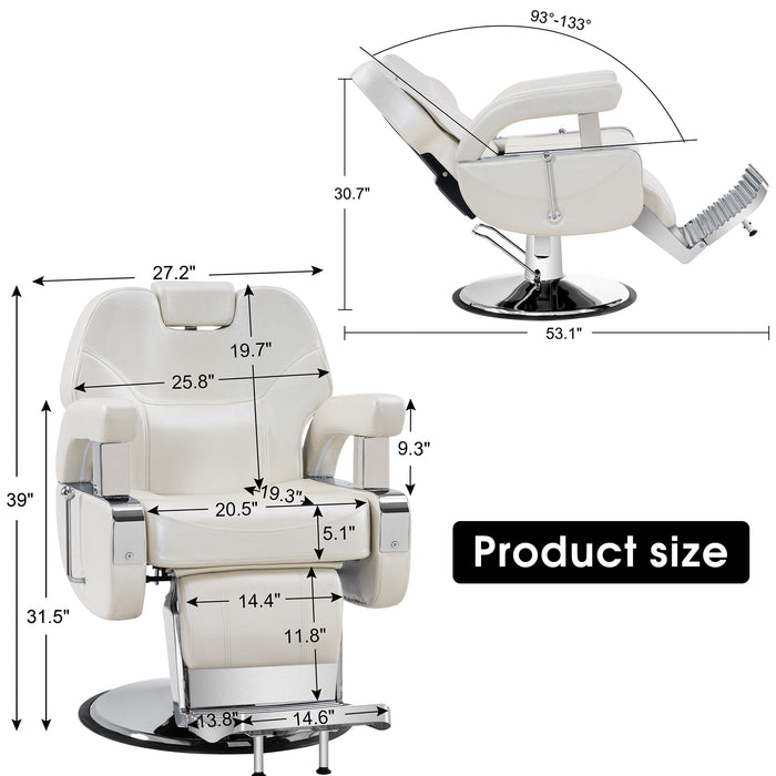 BarberPub Hydraulic Recline Barber Chair All Purpose Salon Beauty Spa Styling Equipment 9206