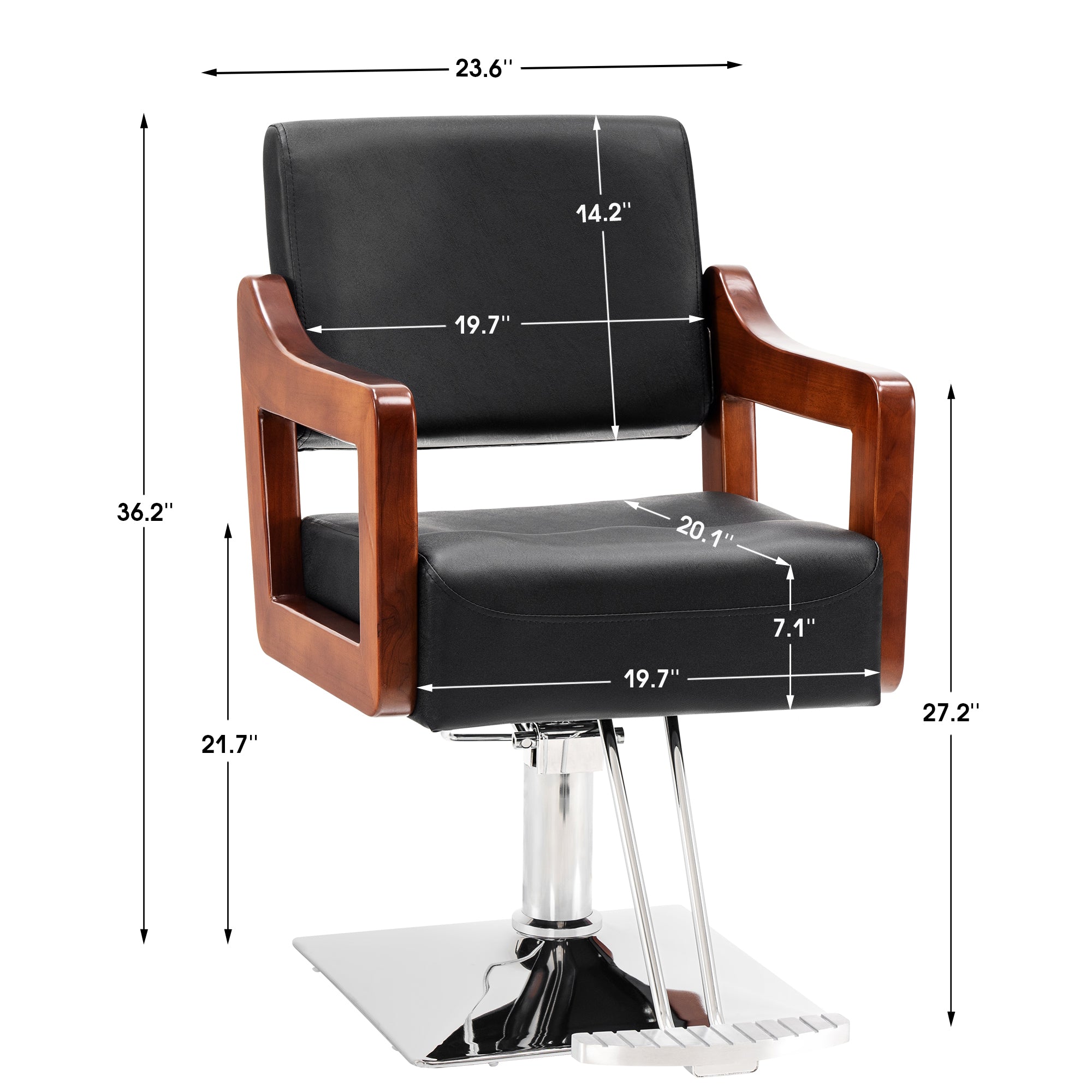 BarberPub Salon Chair for Hair Stylist, Beauty Spa Salon Equipment 8812