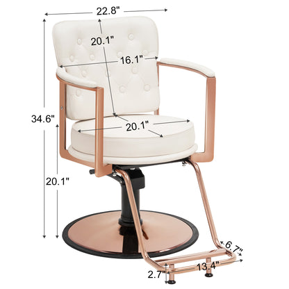 BarberPub Salon Chair for Hair Stylist, Hydraulic Beauty Spa Equipment 3076