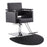 BarberPub Classic Hydraulic Barber Chair Salon Beauty Spa Styling Chair Black , Floor Mat 8803BK&0020BK
