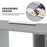 BarberPub Manicure Acetone Resistant Table Nail Table Spa Beauty Salon Nail Station Desk Nail Art Equipment  0611