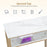 BarberPub Manicure Table Marbling Texture Nail Desk with Storage Drawers Home Salon Spa Equipment 2407