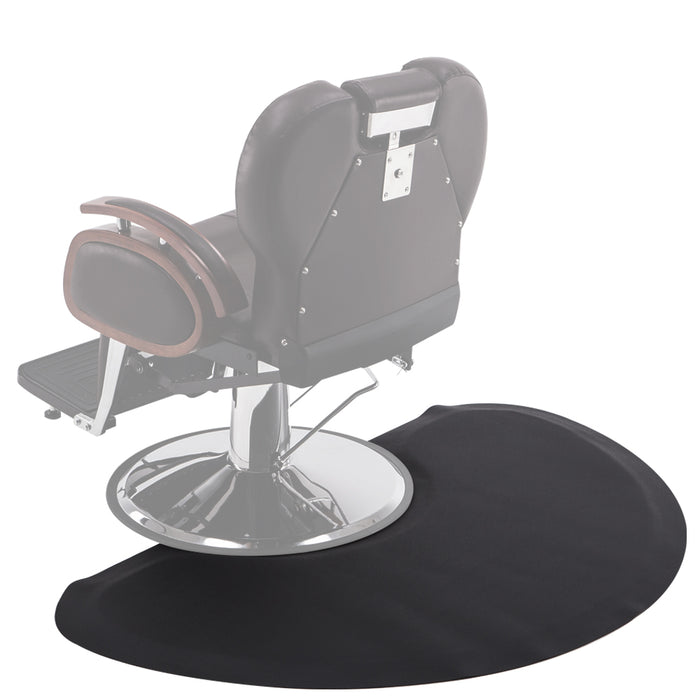 BarberPub 3'x4' Salon Barber Chair Anti-Fatigue Floor Mat Circle  1"Thick 0025