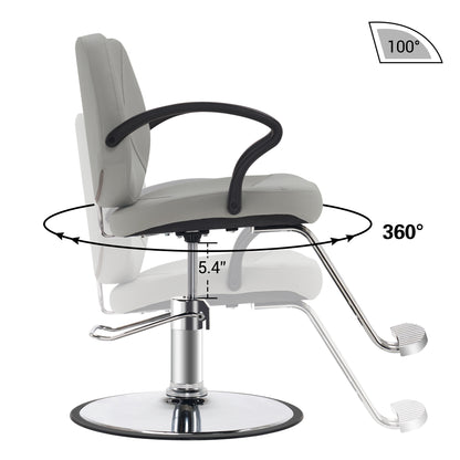 BarberPub Hydraulic Salon Chair, Beauty Hair Styling Barber Equipment 2057