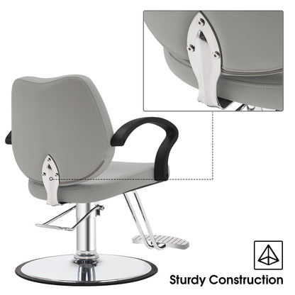 BarberPub Hydraulic Salon Chair, Beauty Hair Styling Barber Equipment 2057