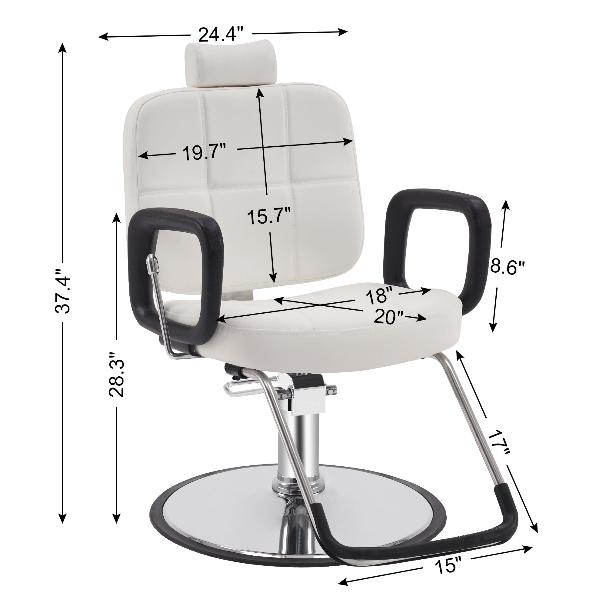 BarberPub All Purpose Hydraulic Barber Chair Salon Beauty Spa Chair Shampoo Recliner 2059