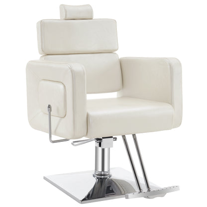 BarberPub Barber Chair, Reclining Hydraulic Salon Chair for Barbershop 2065