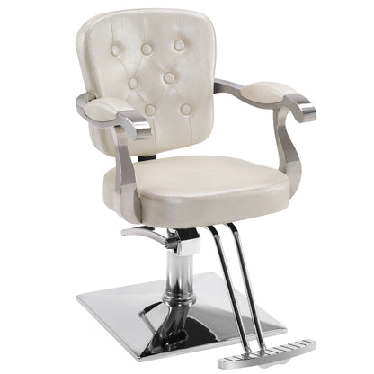 BarberPub Classic Salon Chair, Hydraulic Hair Salon Styling Beauty Equipment 2069