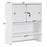BarberPub Wall Mounted Styling Station Storage Cabinet with Sliding Doors Salon Beauty Spa Equipment 2204