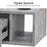 BarberPub Wall Mount Station with Drawers Styling Cabinet Open Storage Beauty Salon Spa Equipment 2502