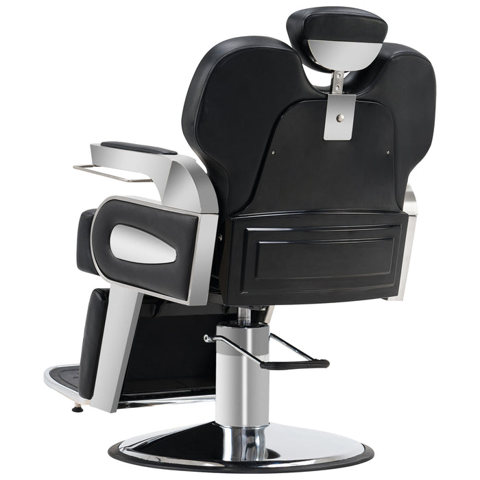 BarberPub Heavy Duty Hydraulic Barber Chair Reclining Antique Classic Barber Salon Styling Equipment 2916
