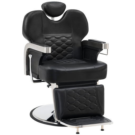 Barberpub All Purpose Hydraulic Barber Chair Salon Spa Beauty Shampoo Equipment 2918 Black