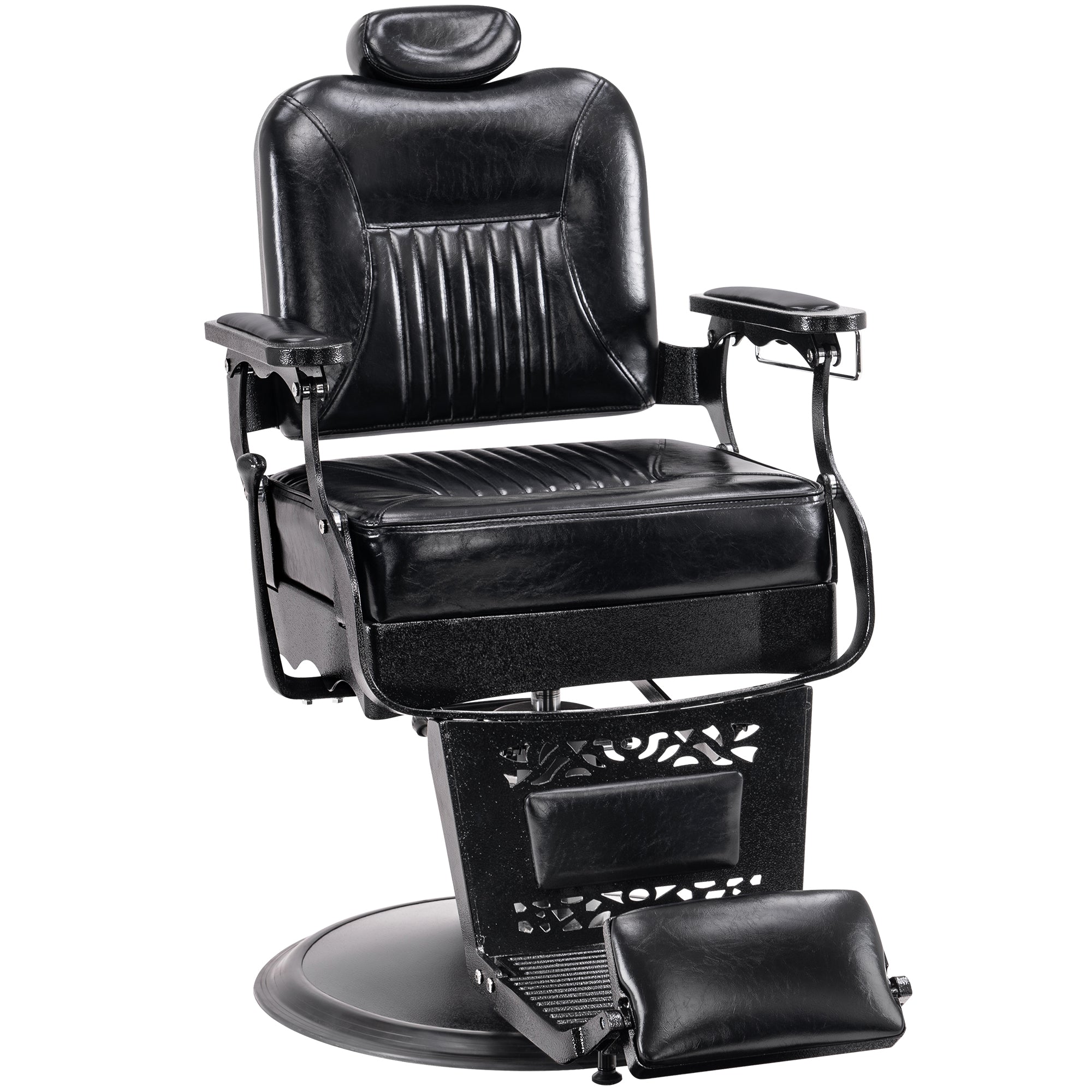 BarberPub Reclining Barber Chair, All Purpose Hydraulic Hair Stylist Salon Chair 2925